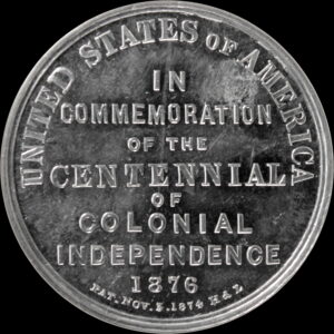 HK-74 1876 Centennial Declaration of Independence three seated one standing / Commemoration SCD