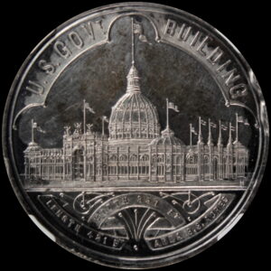 HK-154B 1893 Columbian Exposition Large Letters Official SCD – SILVER PROOF