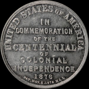 HK-74 1876 Centennial Declaration of Independence three seated one standing / Commemoration SCD