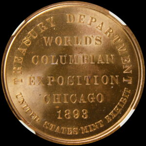 HK-154 1893 Columbian Exposition Large Letters Official SCD