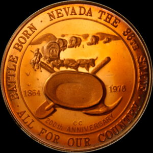 HK-19 1976 Centennial Nevada Restrike in Copper SCD