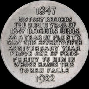 HK-737A 1922 Rogers Brothers 75th Anniversary